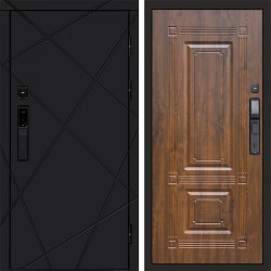 Входная дверь Termo-Door Смарт Лучи Black - Мадрид Дуб