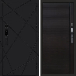 Входная дверь Termo-Door Смарт Лучи Black - Porte black
