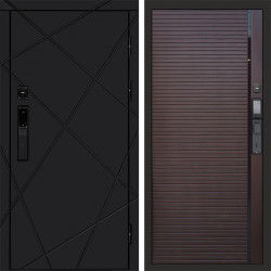 Входная дверь Termo-Door Смарт Лучи Black - Porte Шоколад