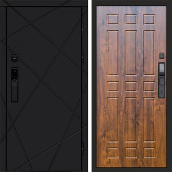 Входная дверь Termo-Door Смарт Лучи Black - Спарта дуб