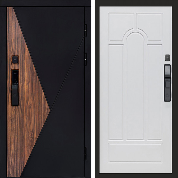 Входная дверь Termo-Door Смарт Матрикс - Арка белое дерево