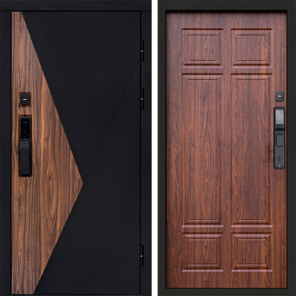 Входная дверь Termo-Door Смарт Матрикс - Без серии Орех премиум