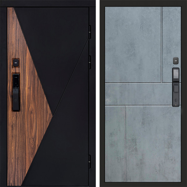 Входная дверь Termo-Door Смарт Матрикс - Горизонт бетон темный