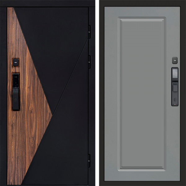 Входная дверь Termo-Door Смарт Матрикс - Гранд Grey софт