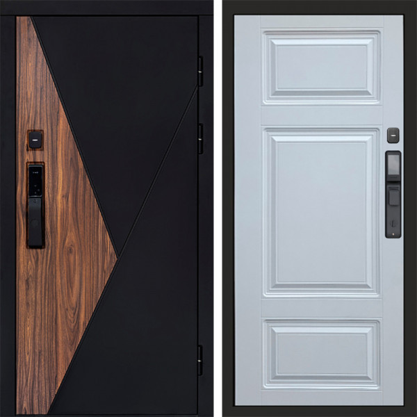 Входная дверь Termo-Door Смарт Матрикс - Лион Белый софт