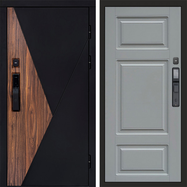Входная дверь Termo-Door Смарт Матрикс - Лион Grey софт