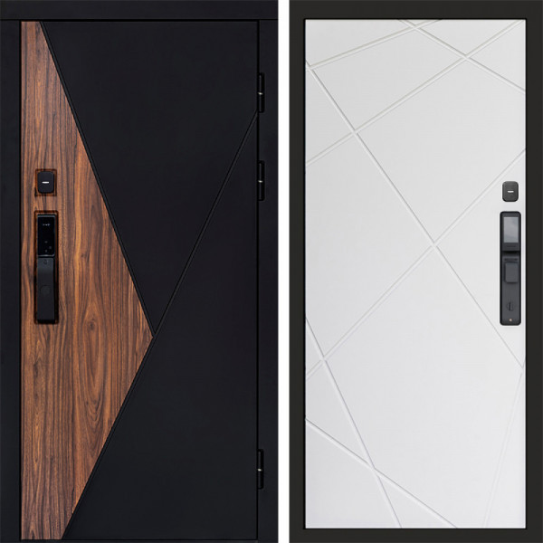 Входная дверь Termo-Door Смарт Матрикс - Лучи белый