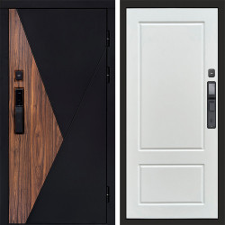 Входная дверь Termo-Door Смарт Матрикс - Марсель Белый софт