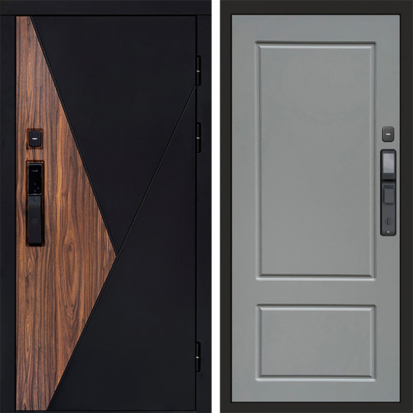 Входная дверь Termo-Door Смарт Матрикс - Марсель Grey софт
