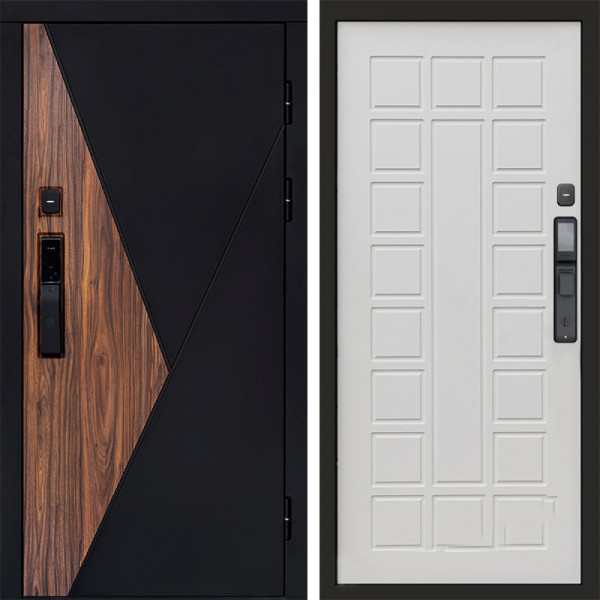 Входная дверь Termo-Door Смарт Матрикс - Престиж бежевый матовый