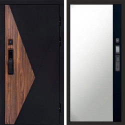 Входная дверь Termo-Door Смарт Матрикс - Зеркало Фацет Черный кварц