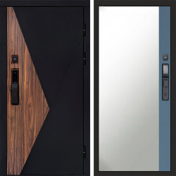 Входная дверь Termo-Door Смарт Матрикс - Зеркало Фацет Grey софт