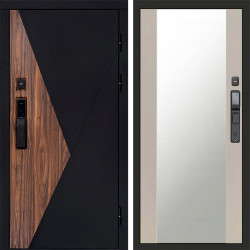 Входная дверь Termo-Door Смарт Матрикс - Зеркало Слоновая кость