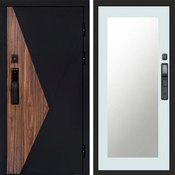 Входная дверь Termo-Door Смарт Матрикс - Зеркало Триумф Белый софт