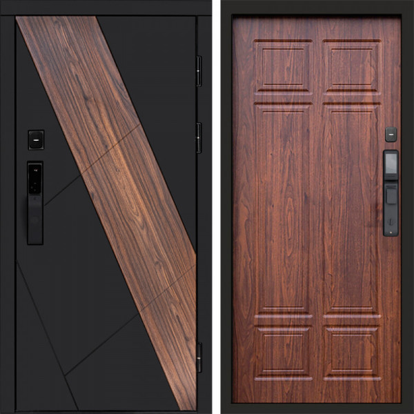 Входная дверь Termo-Door Смарт Нова - Без серии Орех премиум