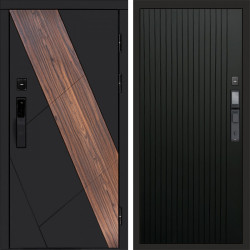 Входная дверь Termo-Door Смарт Нова - Flat Черный кварц