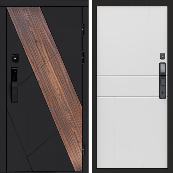 Входная дверь Termo-Door Смарт Нова - Горизонт белый