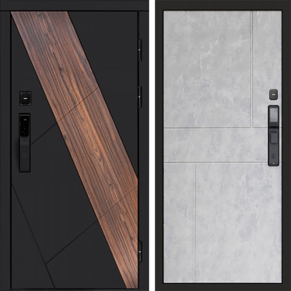 Входная дверь Termo-Door Смарт Нова - Горизонт бетон светлый