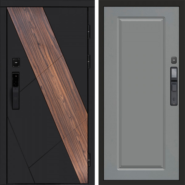 Входная дверь Termo-Door Смарт Нова - Гранд Grey софт