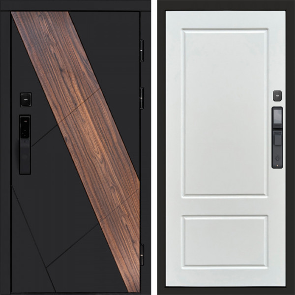 Входная дверь Termo-Door Смарт Нова - Марсель Белый софт