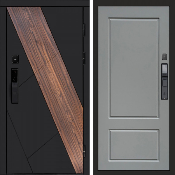 Входная дверь Termo-Door Смарт Нова - Марсель Grey софт