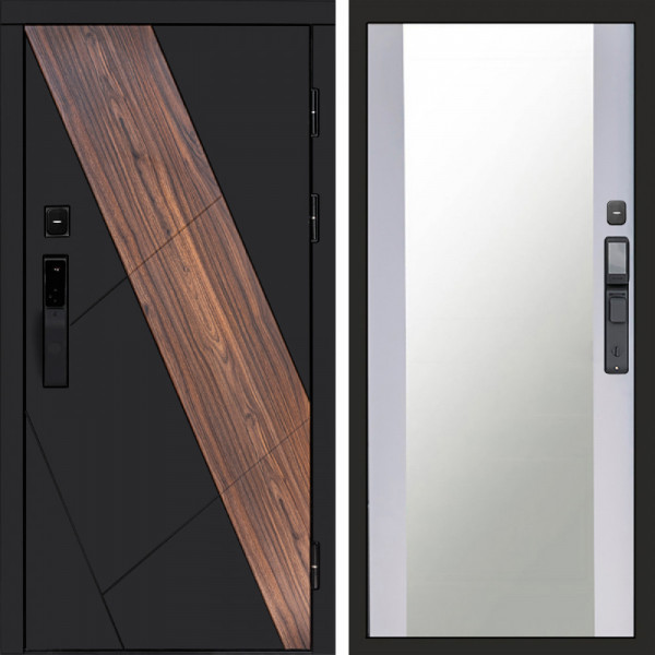 Входная дверь Termo-Door Смарт Нова - Зеркало белый софт