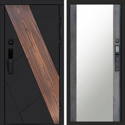 Входная дверь Termo-Door Смарт Нова - Зеркало бетон темный