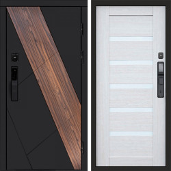 Входная дверь Termo-Door Смарт Нова - Зеркало Триумф Царга лиственница 4500 / 5500