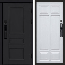 Входная дверь Termo-Door Смарт Орегон Black - Без серии Лиственница премиум