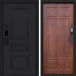 Входная дверь Termo-Door Смарт Орегон Black - Без серии Орех премиум