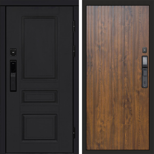Входная дверь Termo-Door Смарт Орегон Black - Flat Дуб