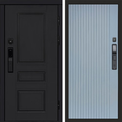 Входная дверь Termo-Door Смарт Орегон Black - Flat Grey софт