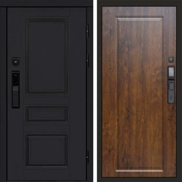 Входная дверь Termo-Door Смарт Орегон Black - Гранд Дуб