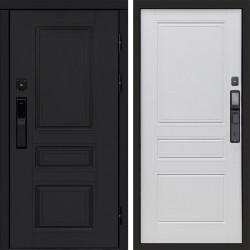 Входная дверь Termo-Door Смарт Орегон Black - Классика белый матовый