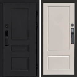 Входная дверь Termo-Door Смарт Орегон Black - Марсель Слоновая кость