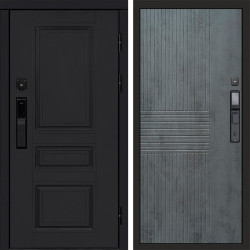 Входная дверь Termo-Door Смарт Орегон Black - Мастино Бетон темный