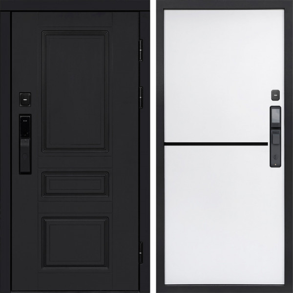 Входная дверь Termo-Door Смарт Орегон Black - Нео White
