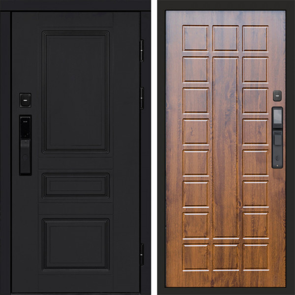 Входная дверь Termo-Door Смарт Орегон Black - Престиж дуб