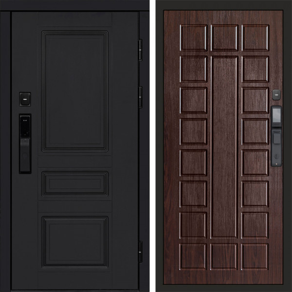 Входная дверь Termo-Door Смарт Орегон Black - Престиж венге