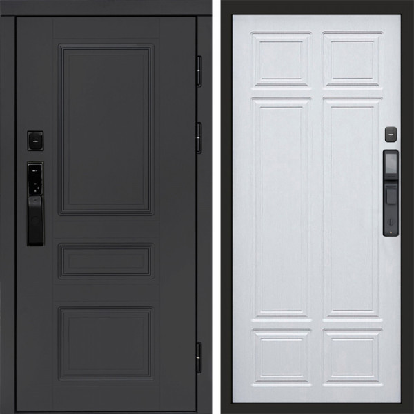 Входная дверь Termo-Door Смарт Орегон Графит - Без серии Лиственница премиум