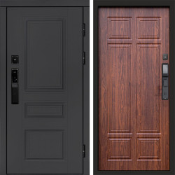 Входная дверь Termo-Door Смарт Орегон Графит - Без серии Орех премиум