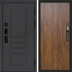 Входная дверь Termo-Door Смарт Орегон Графит - Flat Дуб