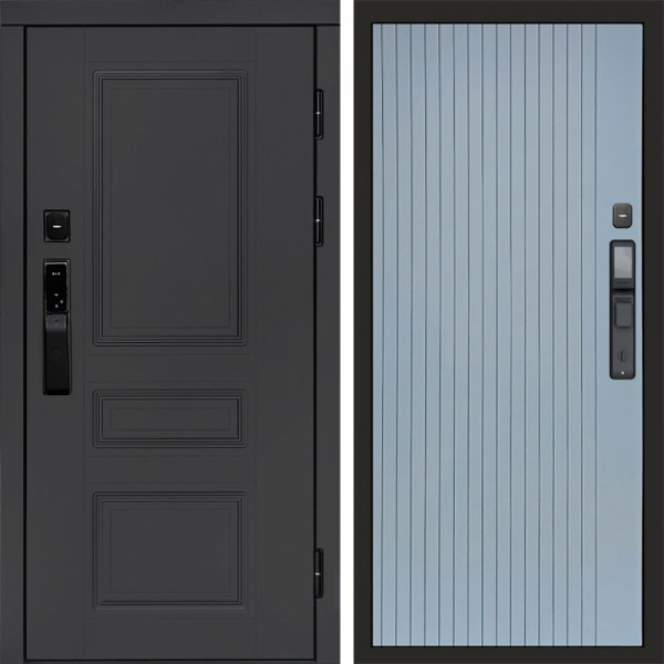 Входная дверь Termo-Door Смарт Орегон Графит - Flat Grey софт