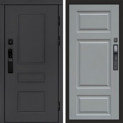 Входная дверь Termo-Door Смарт Орегон Графит - Лион Grey софт