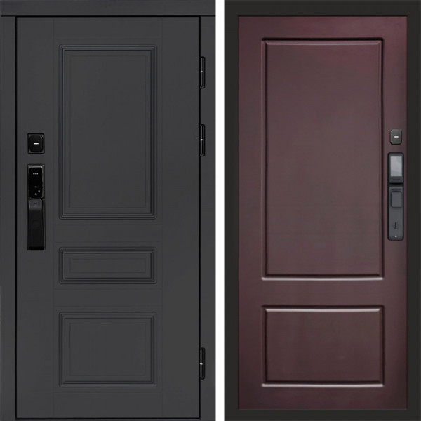 Входная дверь Termo-Door Смарт Орегон Графит - Марсель Шоколад