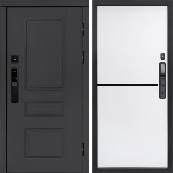 Входная дверь Termo-Door Смарт Орегон Графит - Нео White