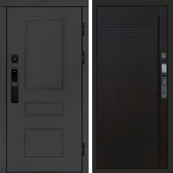 Входная дверь Termo-Door Смарт Орегон Графит - Porte black