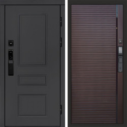 Входная дверь Termo-Door Смарт Орегон Графит - Porte Шоколад