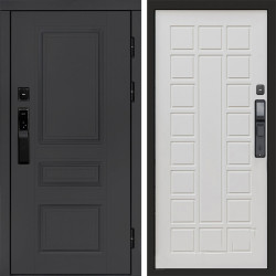 Входная дверь Termo-Door Смарт Орегон Графит - Престиж бежевый матовый