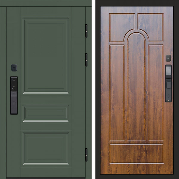 Входная дверь Termo-Door Смарт Орегон Green - Арка дуб